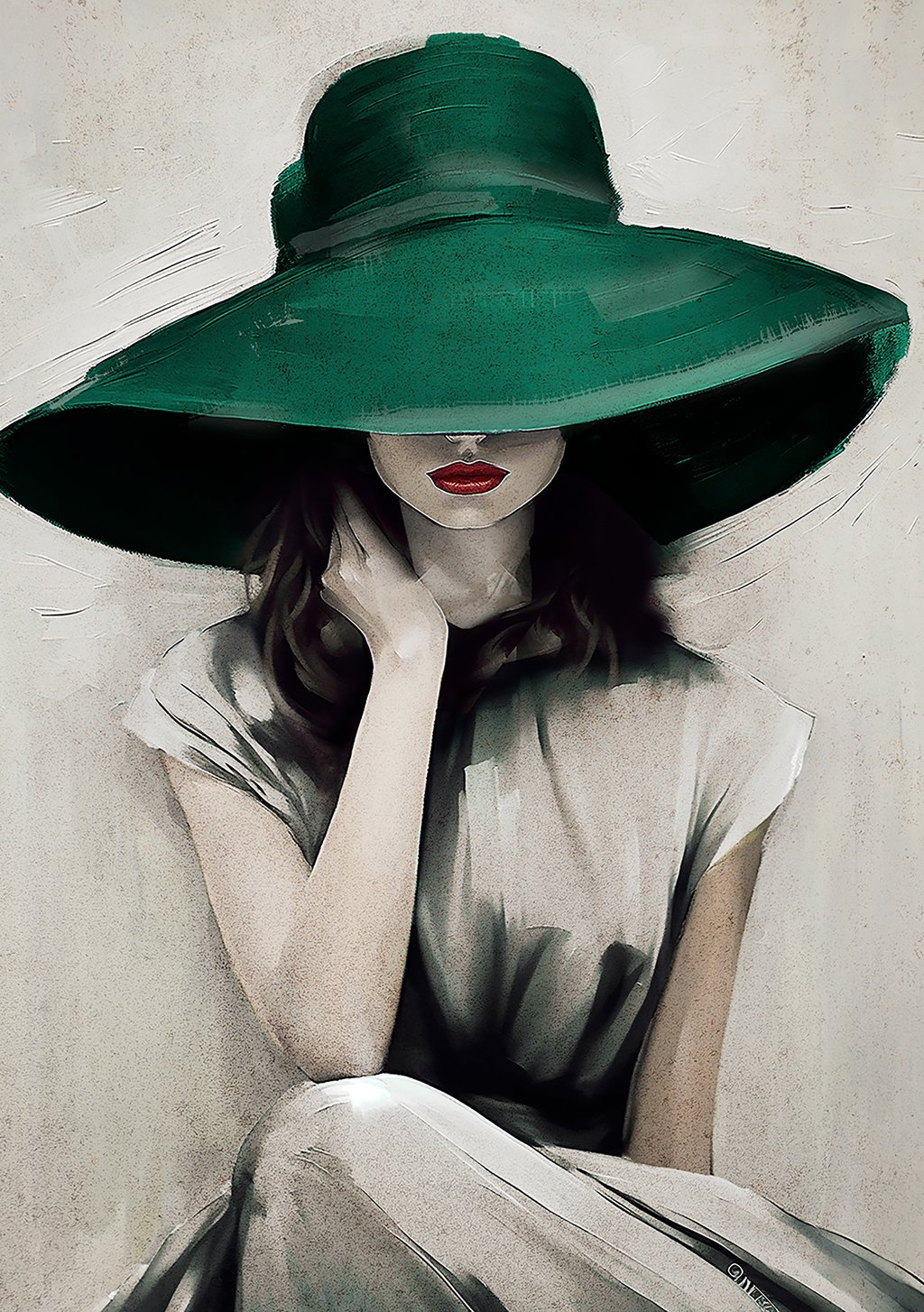 Green Hat taulu 70x120cm