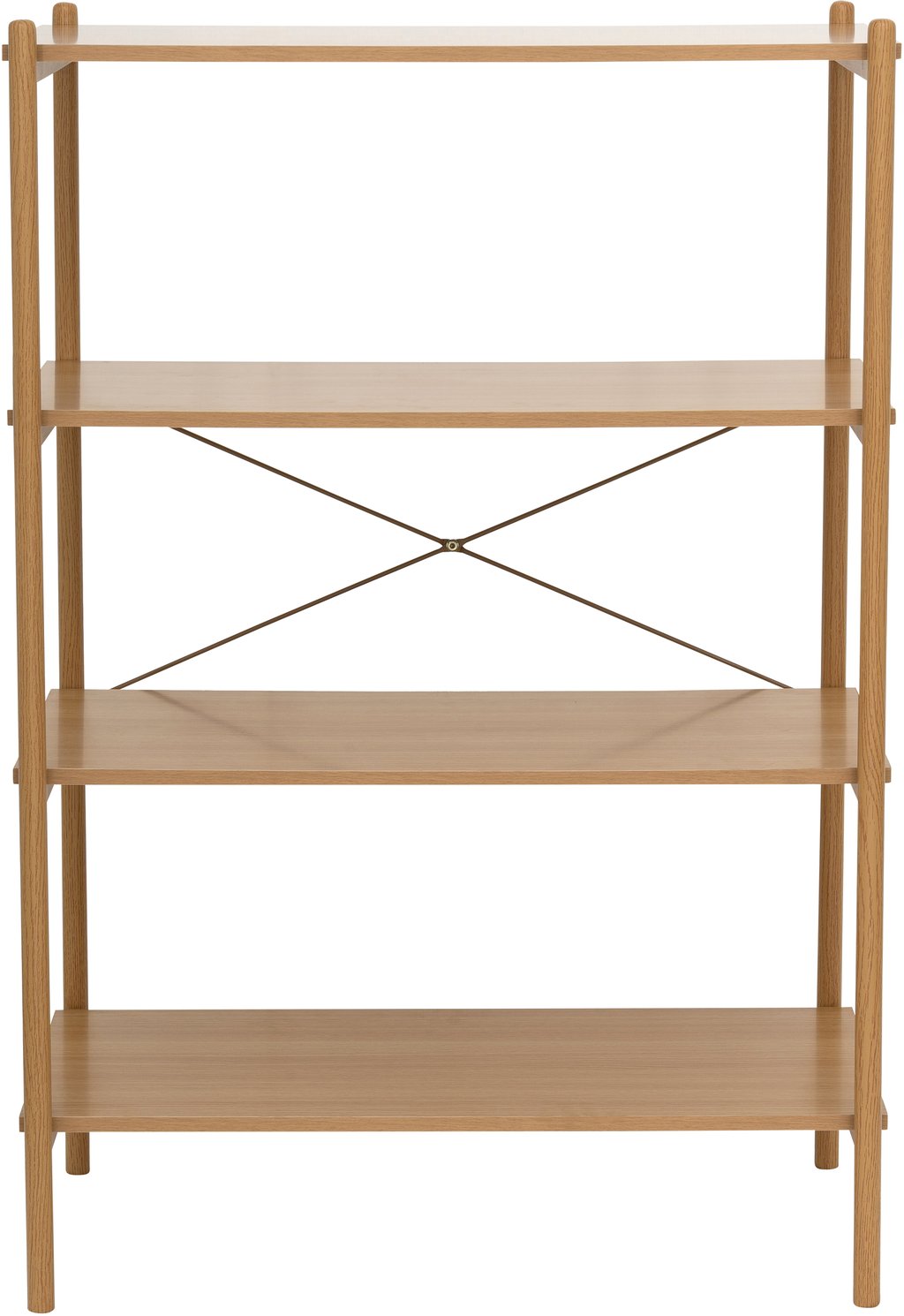 Kastrup hylly 80x118 cm, natural tammi (MDF/melamiini): Tyylikäs Kastrup-hylly 80x118 cm, luonnollinen tammi. Sopii olohuoneen tai eteisen säilytyskalusteeksi, tarjoaa neljä tasoa kirjoille ja koriste-esineille.