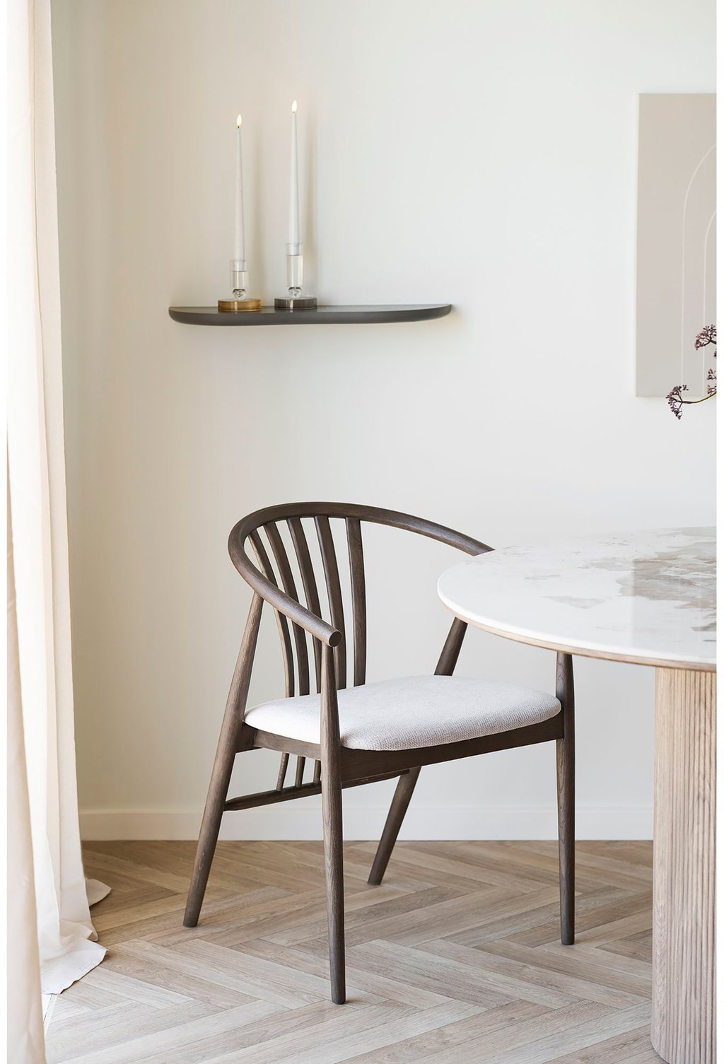 House Nordic Agustin ruokatuoli, smoked tammi / hiekka