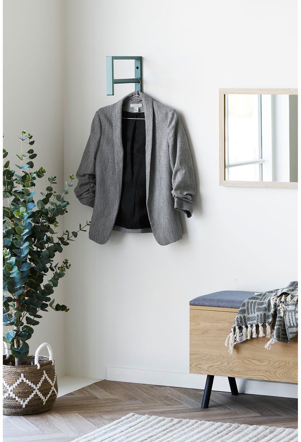 House Nordic Trento vaateteline 82 cm, metallinen, vihreä