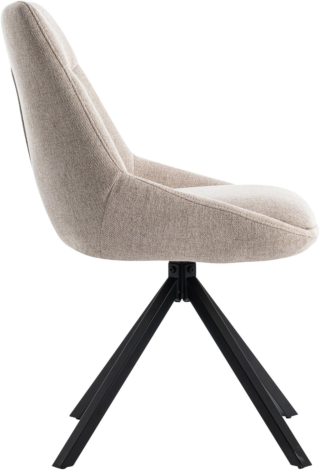 North Collection Everly ruokapöydän tuoli hiekka (Kiinteä Star-jalka): Tyylikäs Everly ruokatuoli hiekka, metallijalka ja moderni verhoilu. Täydellinen ruokailutilan kaluste kahdelle. Kestävä ja mukava istua.