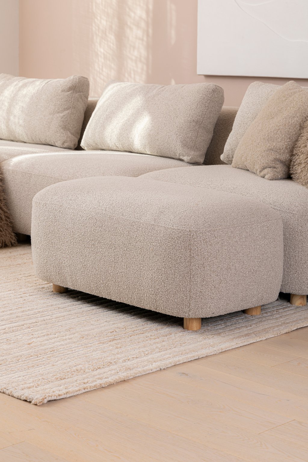 Boulevard u-kulmasohva, beige