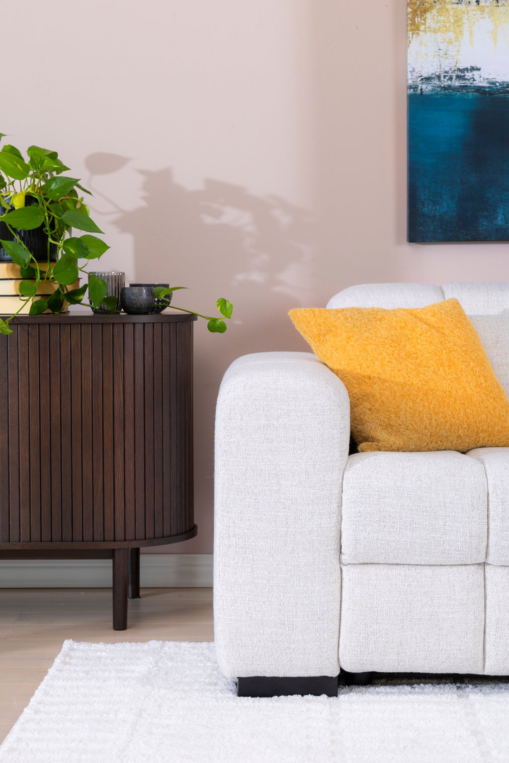 Loungea Nordby 3-istuttava mekanismisohva monique linen harmaa