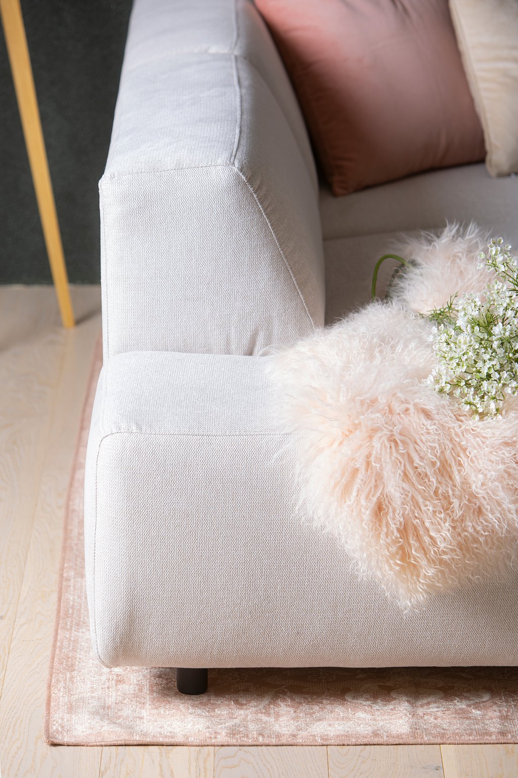 Lugo avokulmasohva vasen, beige