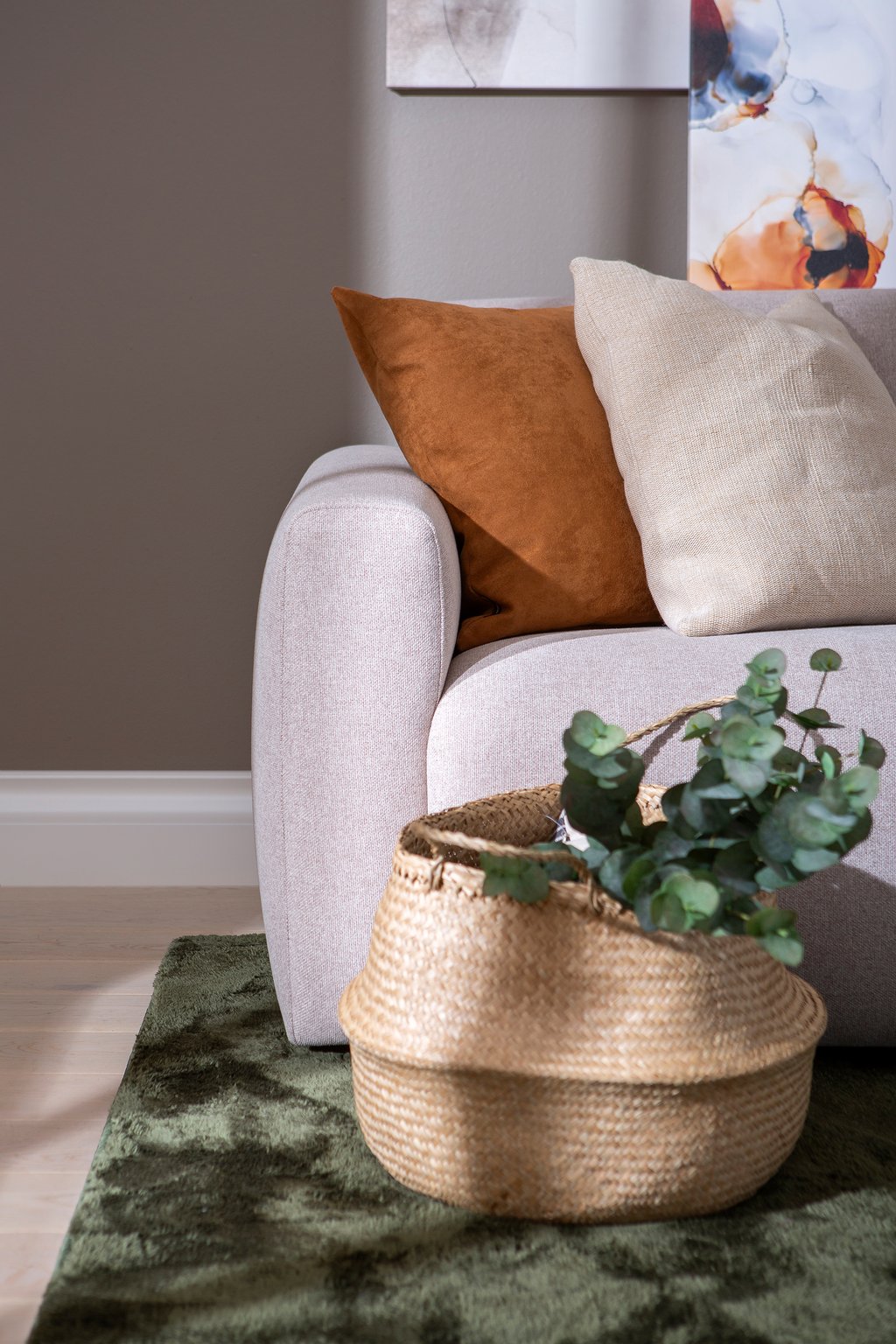 Basel 3-istuttava sohva (220cm) Austin 02 beige