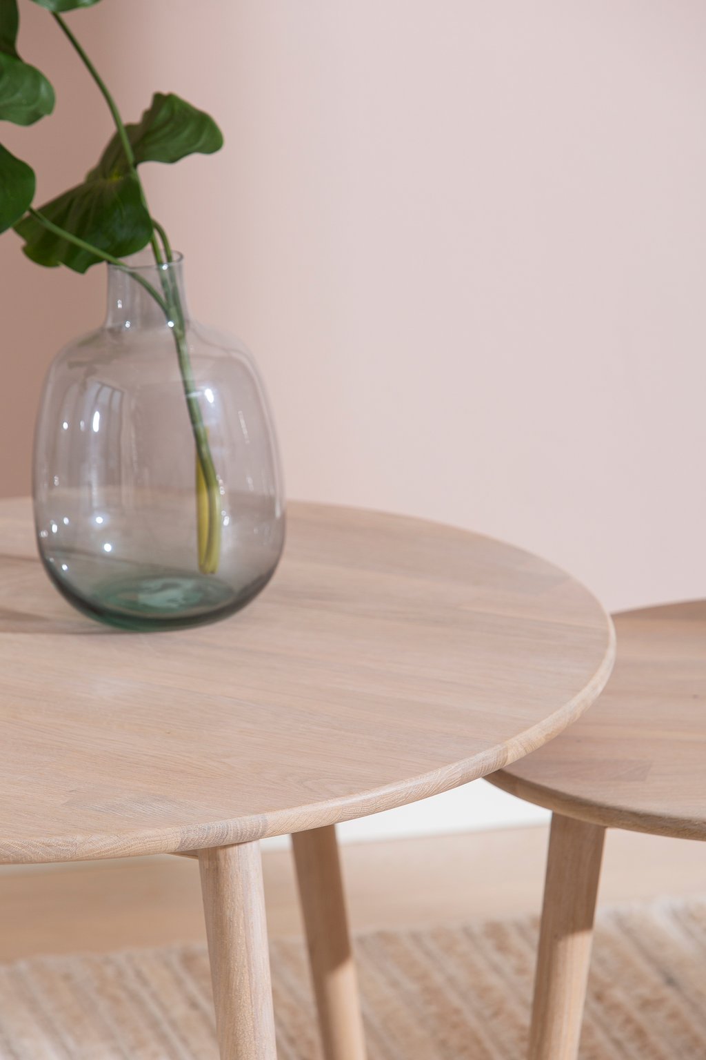 Ekholm sohvapöytä pyöreä 50cm, nordic tammi