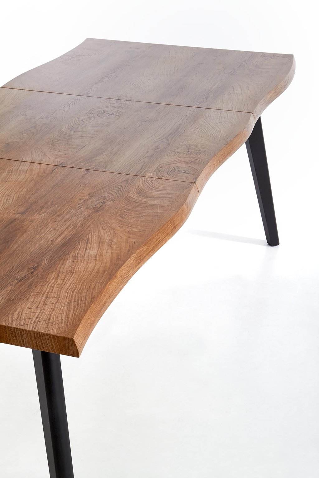 Sola ruokapöytä jatkettava 150-210cm, natural tammi (mdf) / musta