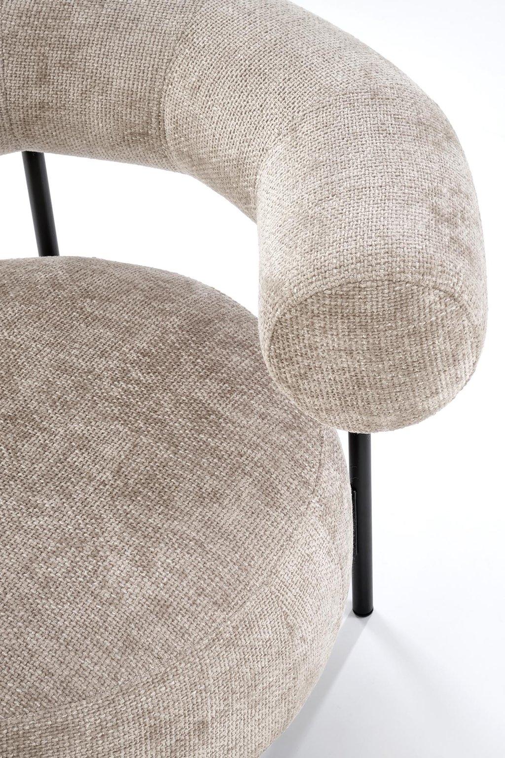 Aria nojatuoli, beige / musta