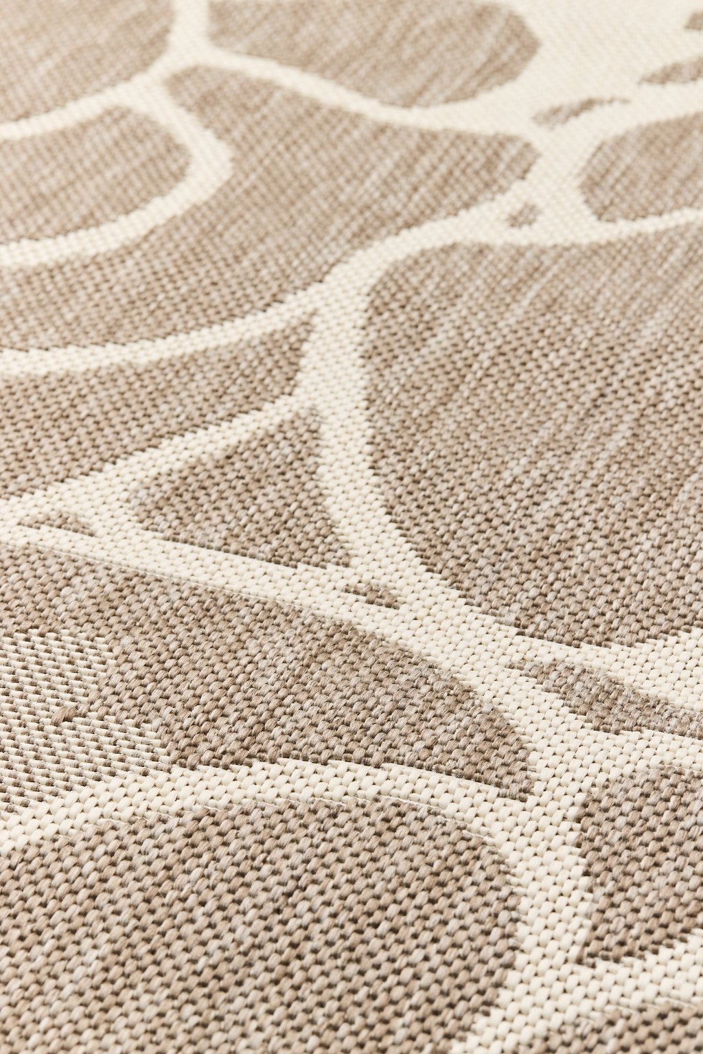 Vallila Makeba Flat matto 160x230cm beige/valkoinen (sisä- ja ulkokäyttöön)