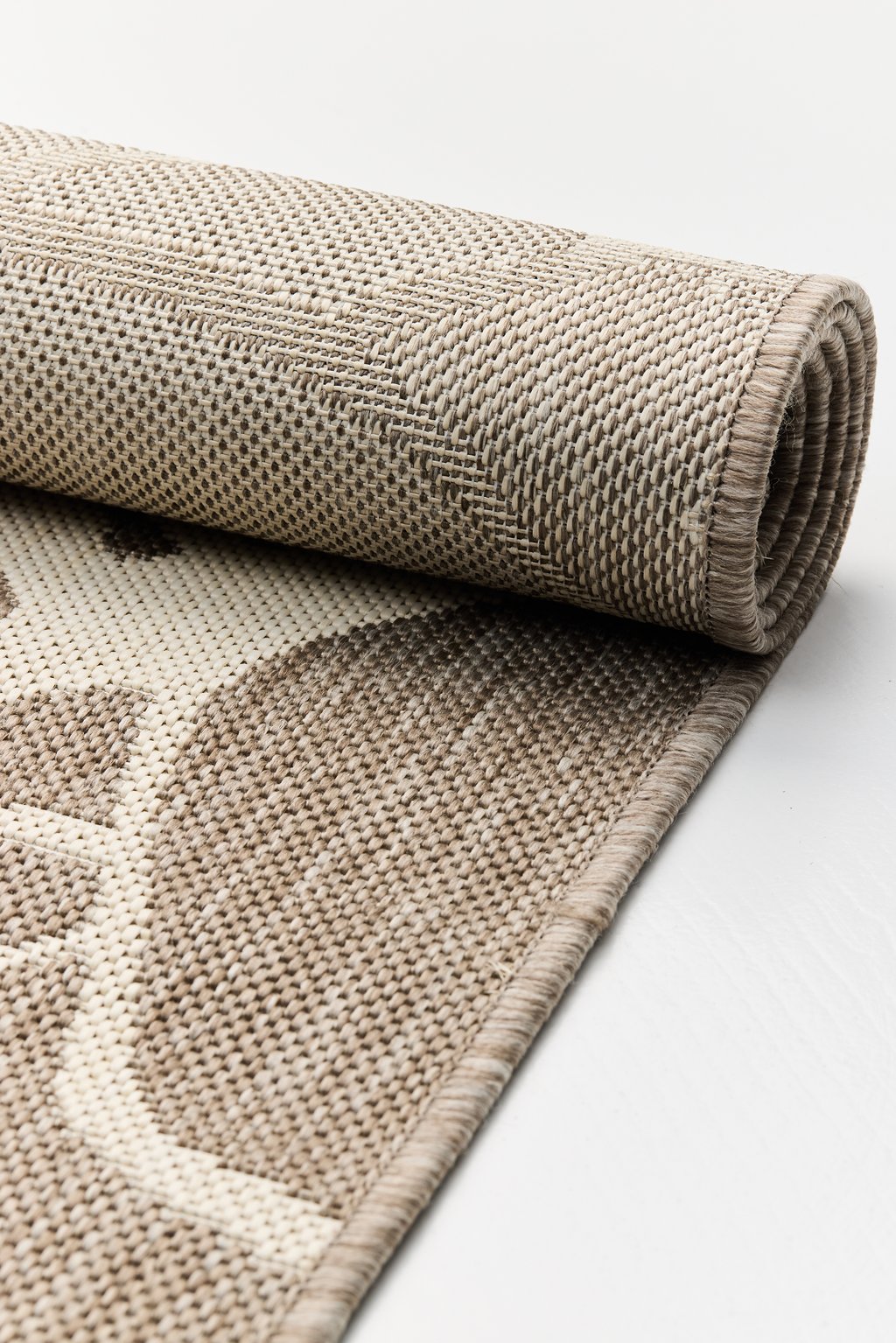 Vallila Makeba Flat matto 160x230cm beige/valkoinen (sisä- ja ulkokäyttöön)