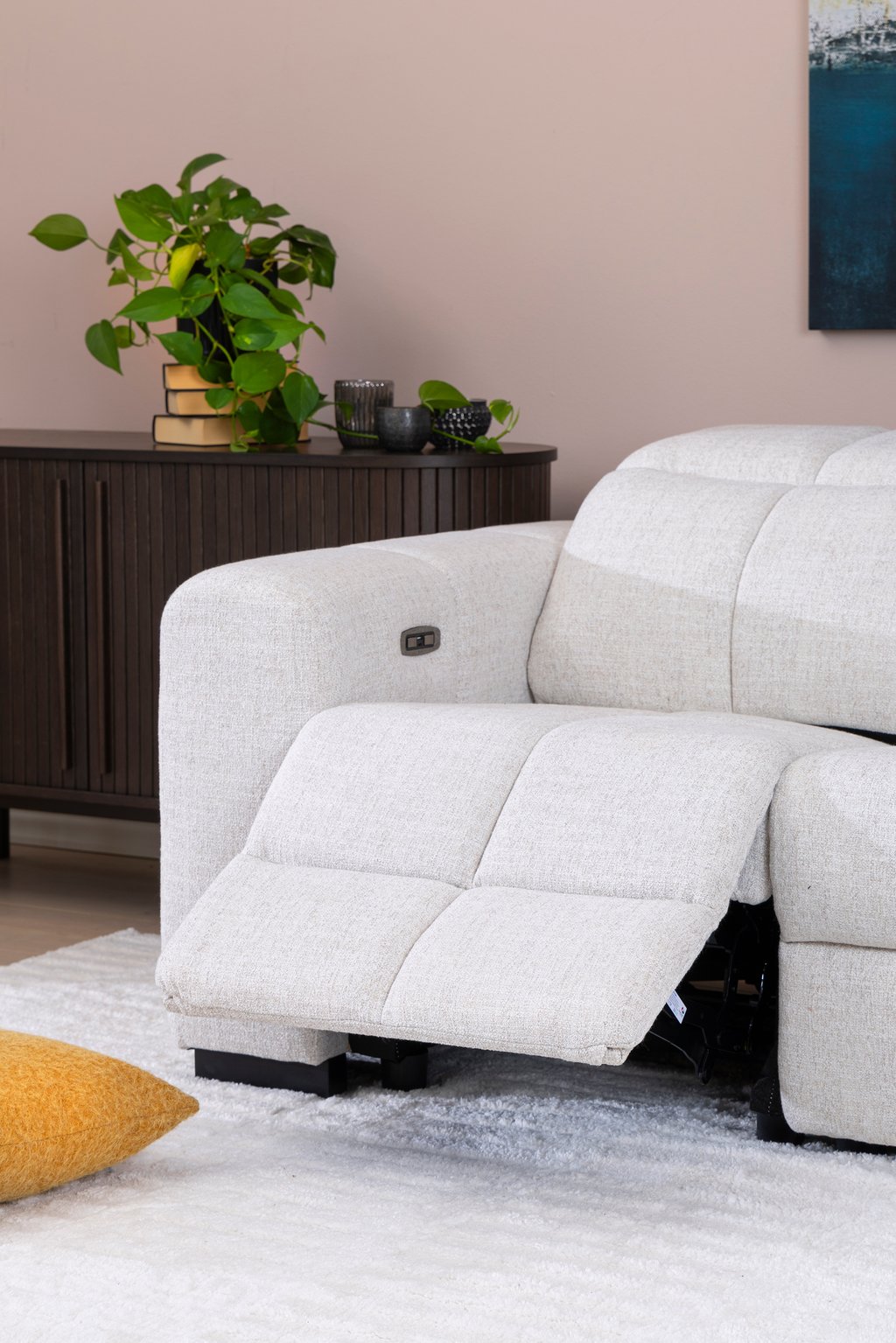 Loungea nordby 2-istuttava mekanismisohva monique linen harmaa