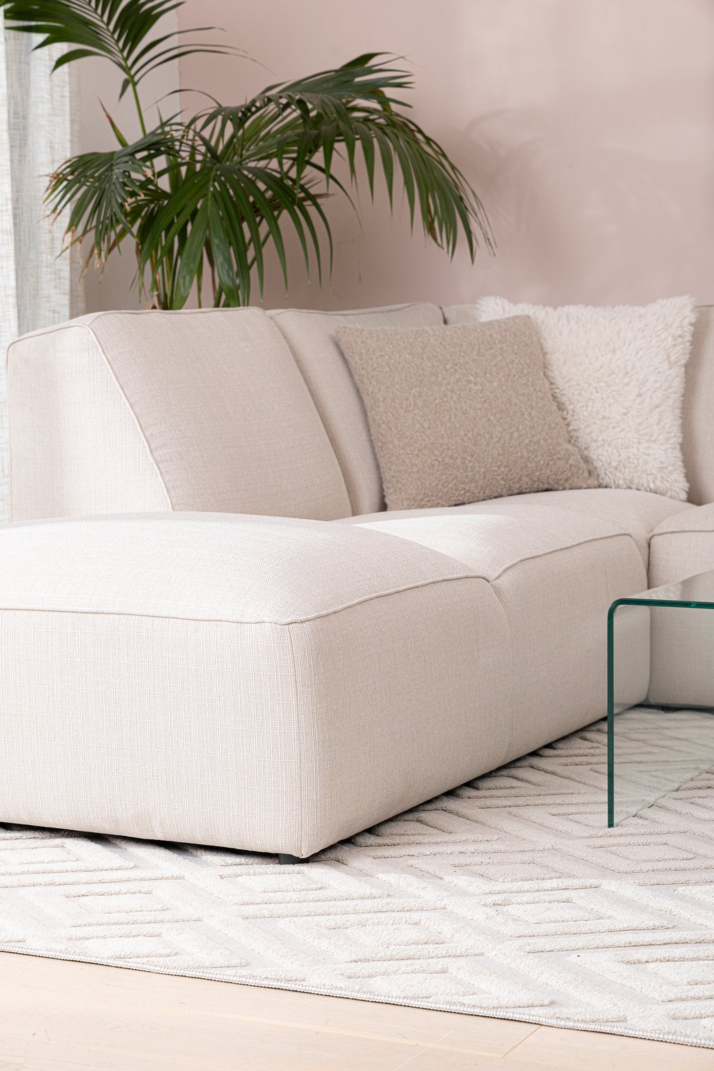 Halli avokulmasohva vasen, beige
