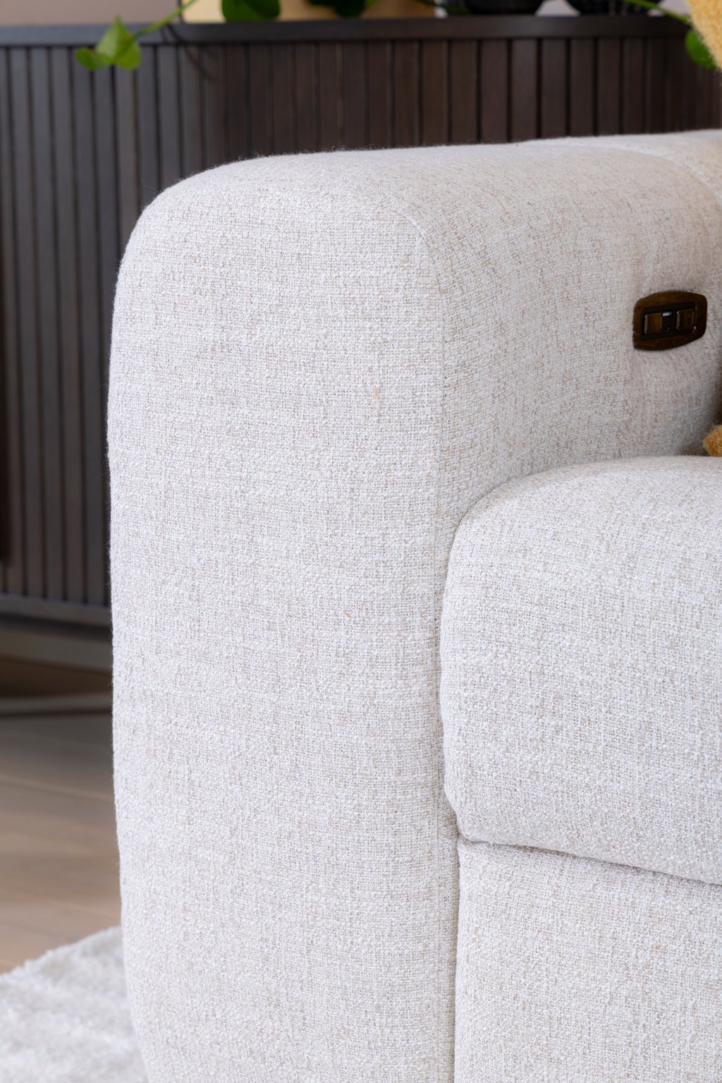 Loungea Nordby 3-istuttava mekanismisohva monique linen harmaa