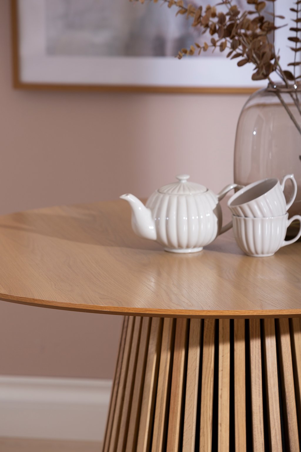 Metz pyöreä ruokapöytä 120cm natural tammi