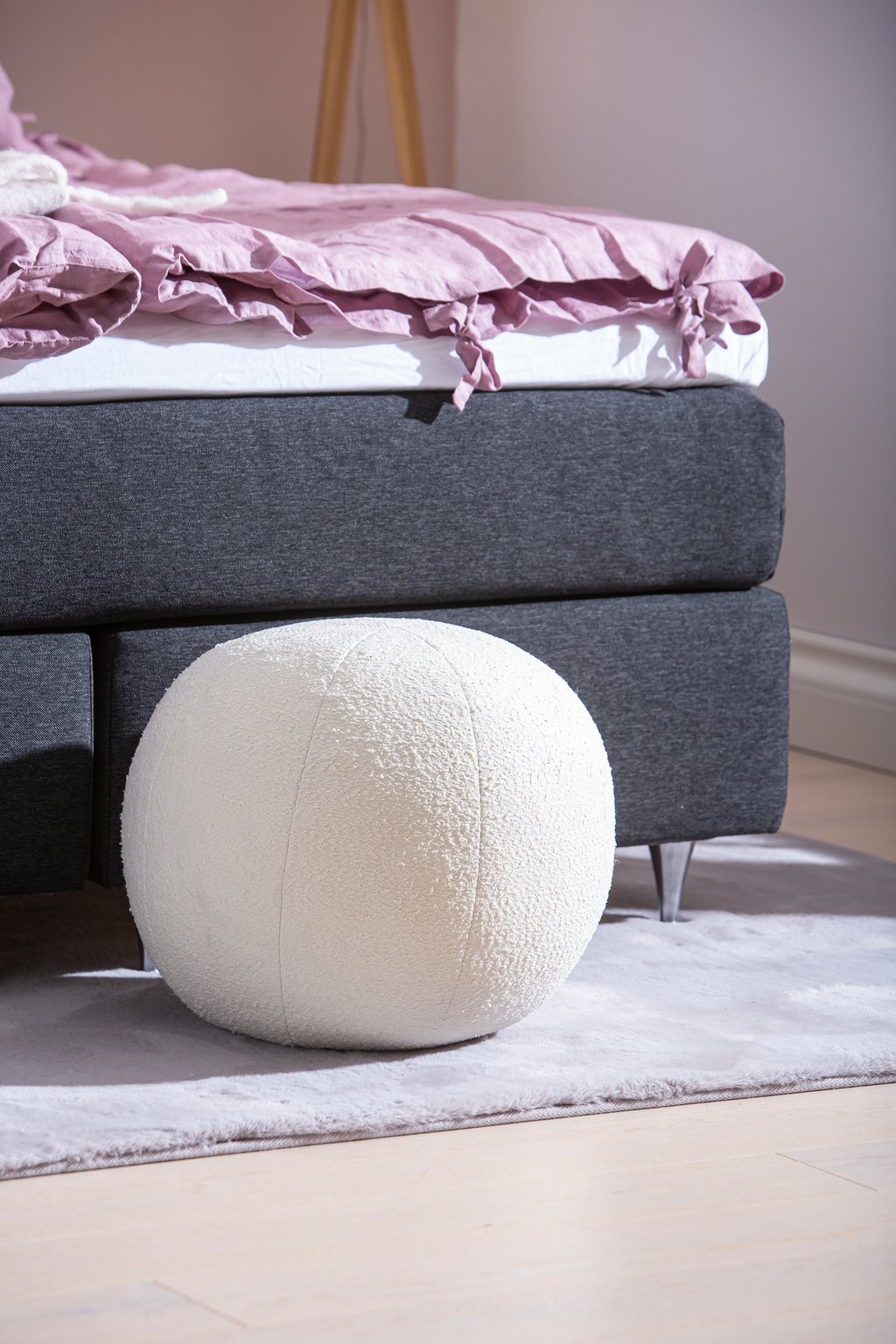 Pallo rahi pyöreä 45cm, valkoinen