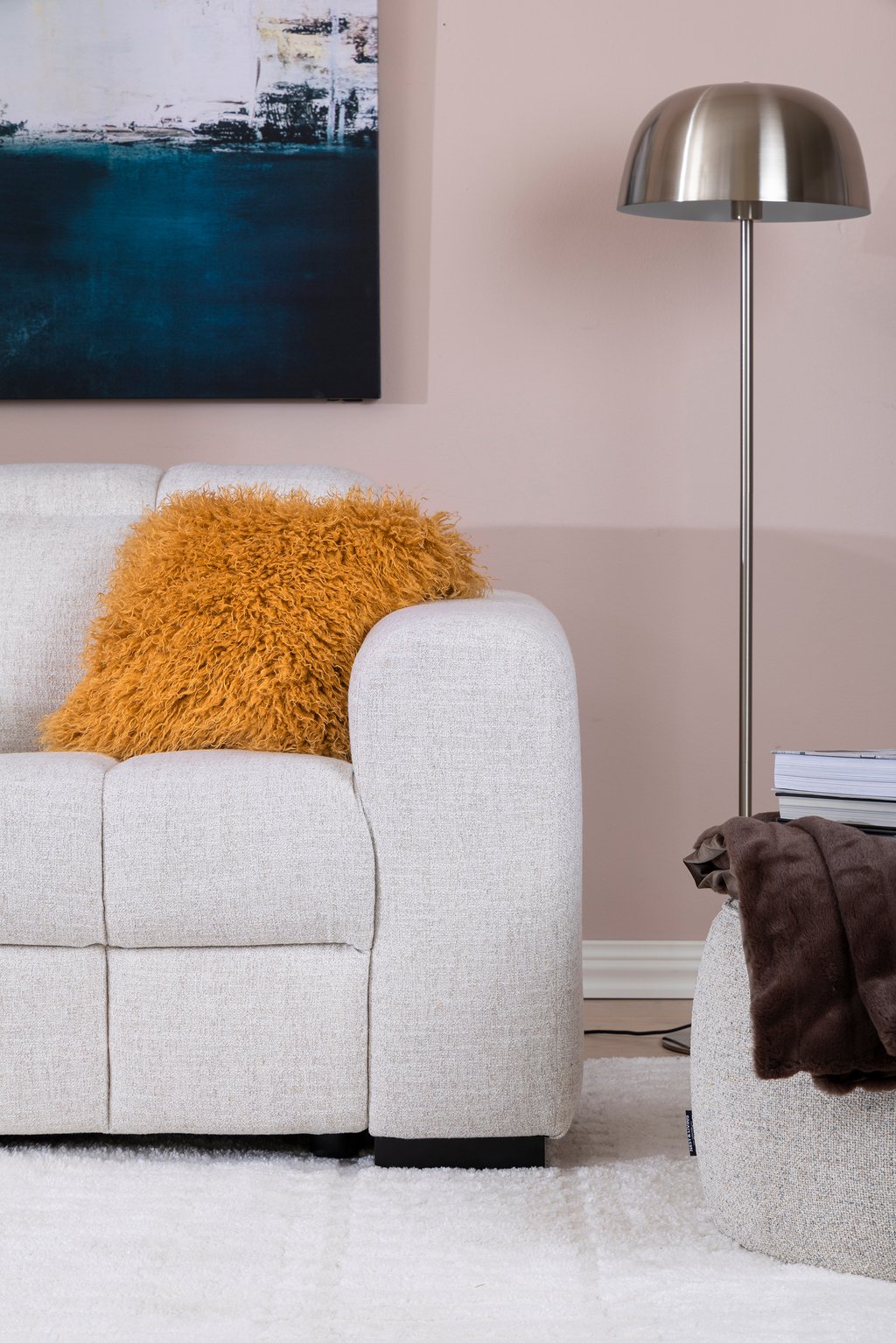 Loungea Nordby 3-istuttava mekanismisohva monique linen harmaa