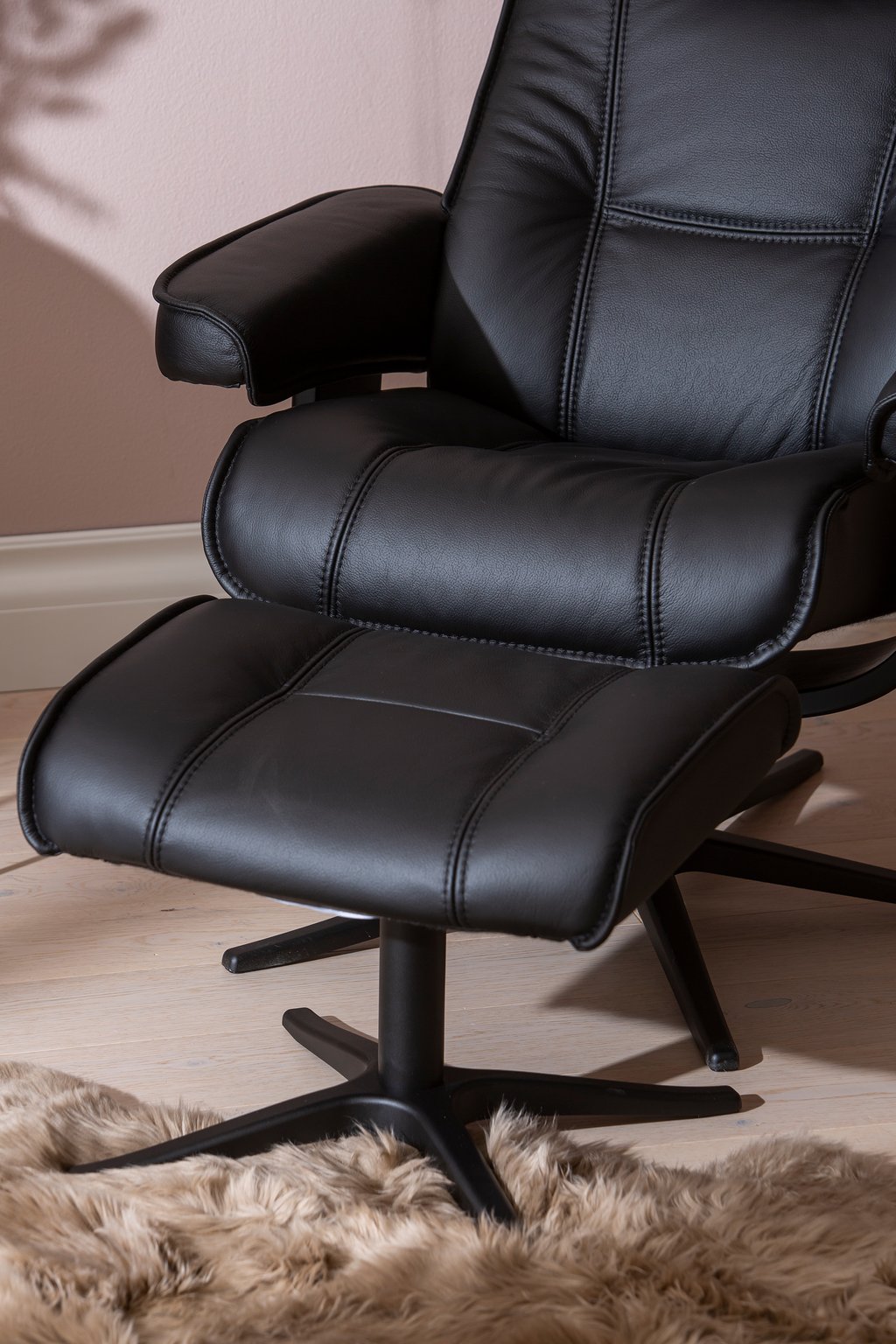 Viking tuoli + rahi, vakiokorkeus, Star-jalka classic musta, puu 920 musta, Prime/kn black 301