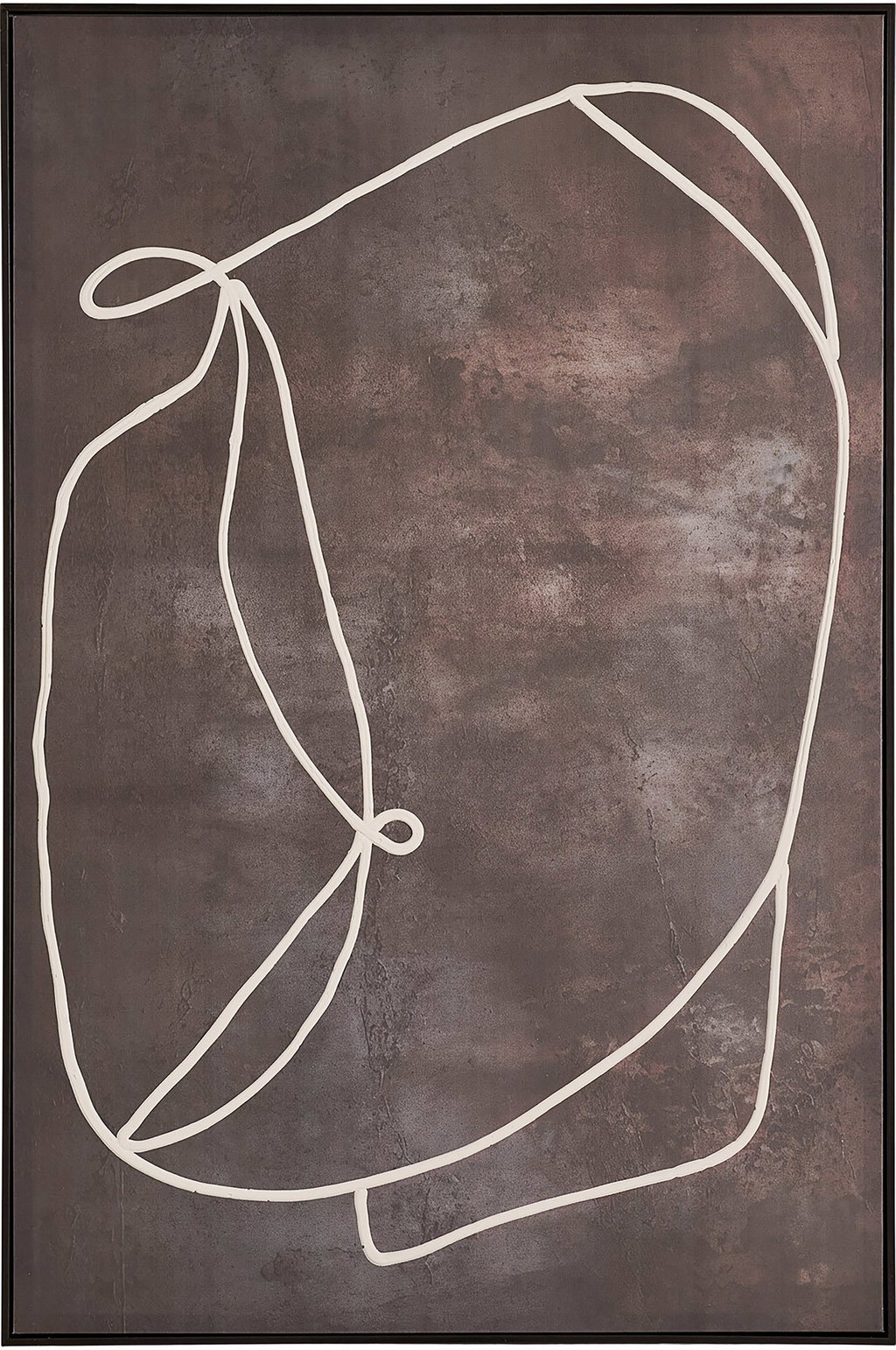 House Nordic canvas-taulu, tummanruskea, nro 2, 80x120 cm