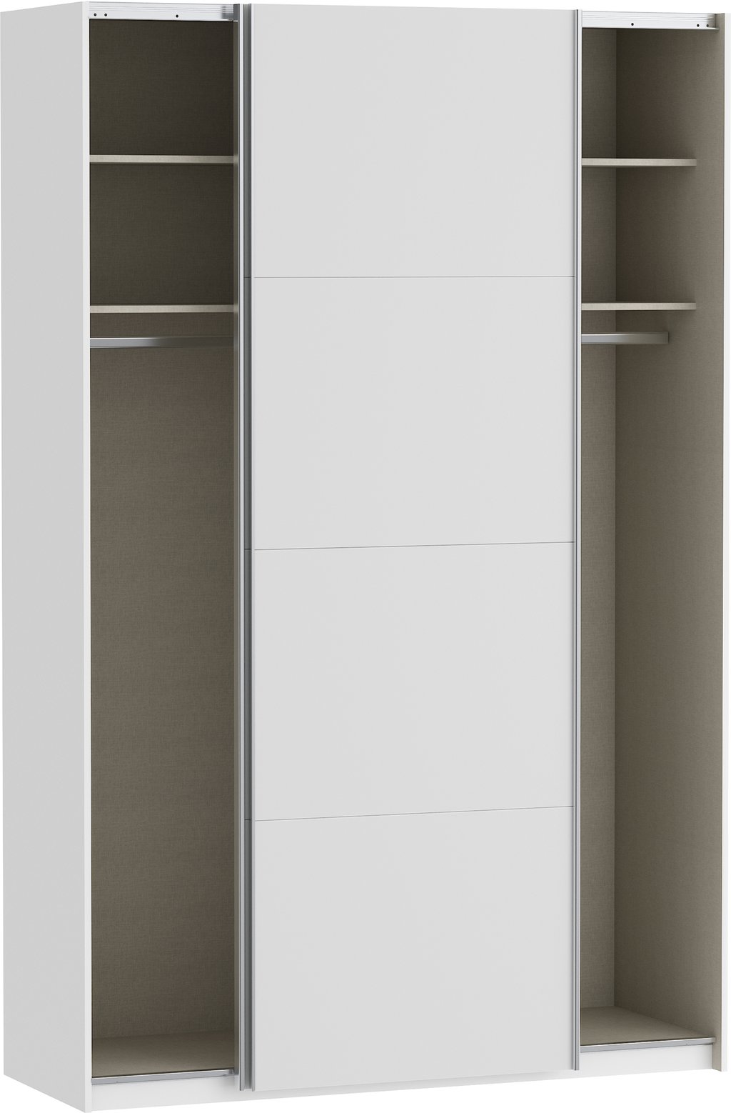 Fittio liukuovikaappi 150cm, valkoinen