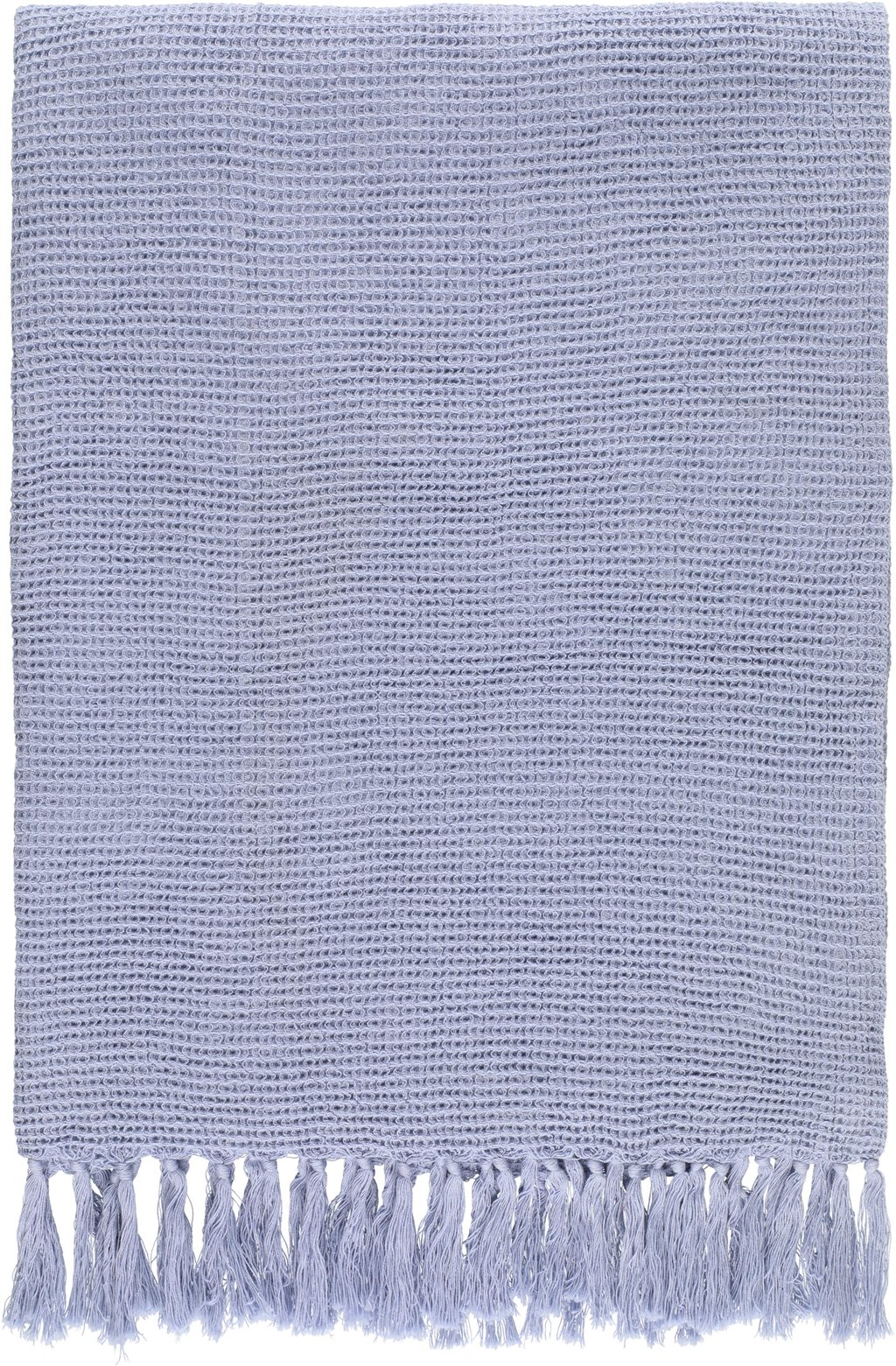 FanniK Vohveli sininen torkkupeitto 130x170 cm, vaaleansininen: Vohvelikuvioinen sininen torkkupeitto, täydellinen lisä olohuoneeseen tai makuuhuoneeseen. Mukava ja tyylikäs vaihtoehto rentoutumiseen.