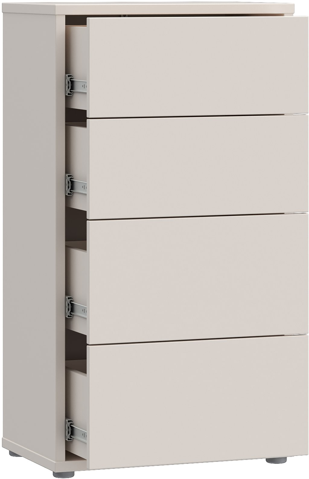 Kajo lipasto 4-ltk, kapea, hiekka