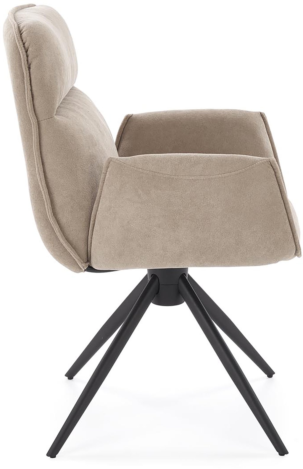 Noelle ruokatuoli, tumma beige / musta