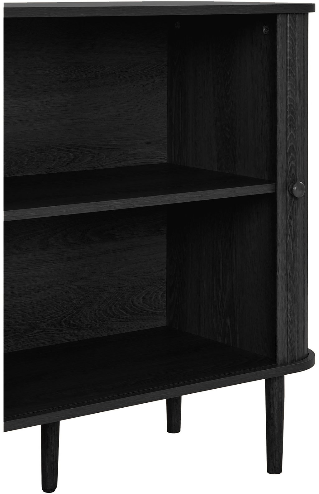 House Nordic senkki, 2 ovea, musta, 140x40x79 cm