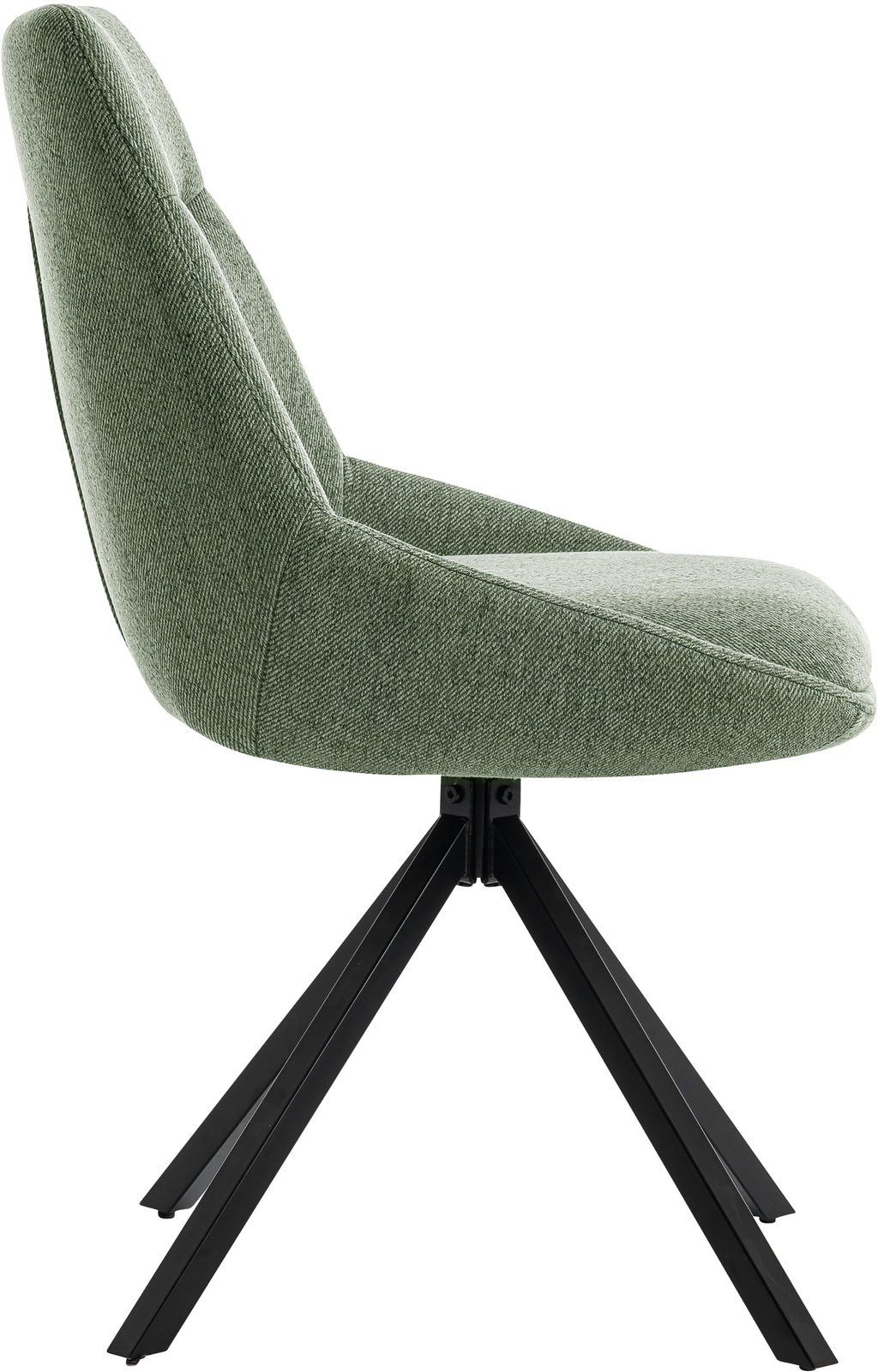 North Collection Everly ruokapöydän tuoli vihreä (Kiinteä Star-jalka): Tyylikäs vihreä ruokatuoli, jossa metallijalka. Sopii täydellisesti moderniin ruokailutilaan. Mukava verhoilu tarjoaa istuinmukavuutta.