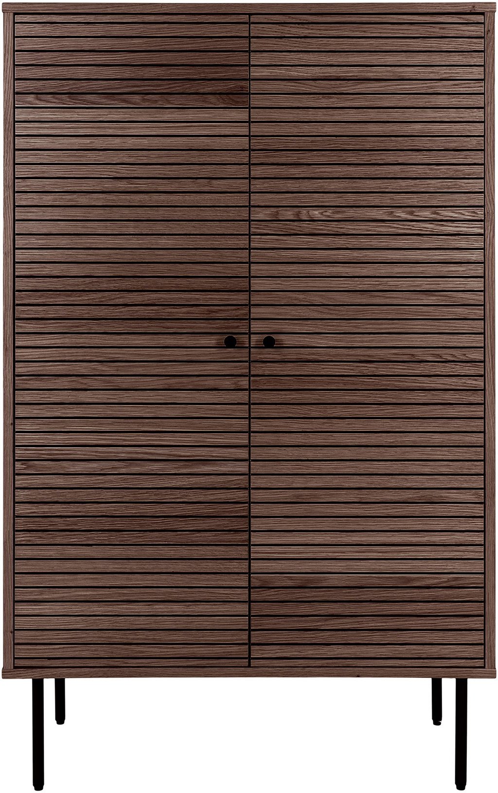 House Nordic Kyoto kaappi 80x40x130, smoked tammiviilu / mustat jalat