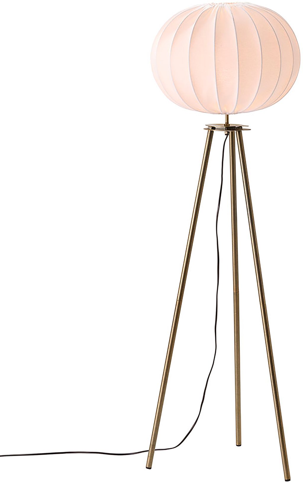 PR Home Base lattiavalaisin antiikkimessinki/valkoinen 125cm