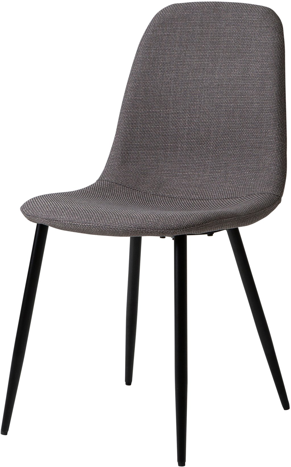 Maria ruokapöydän tuoli, musta runko / harmaa kangas
