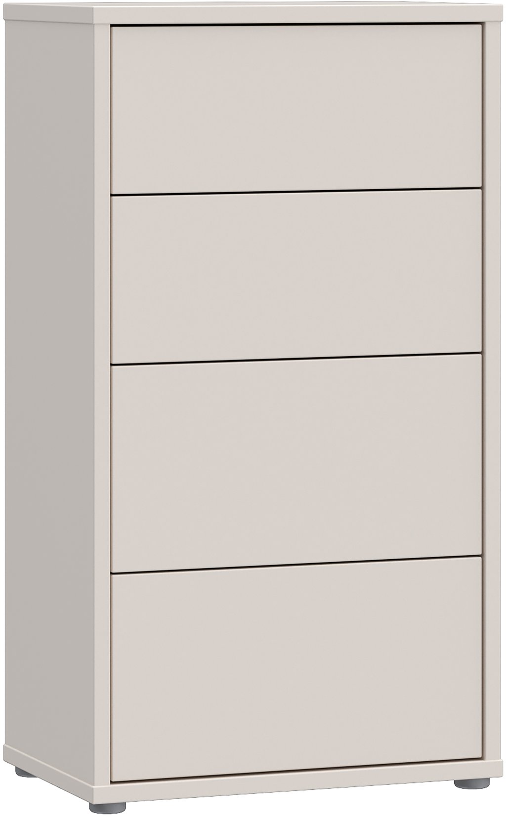 Kajo lipasto 4-ltk, kapea, hiekka