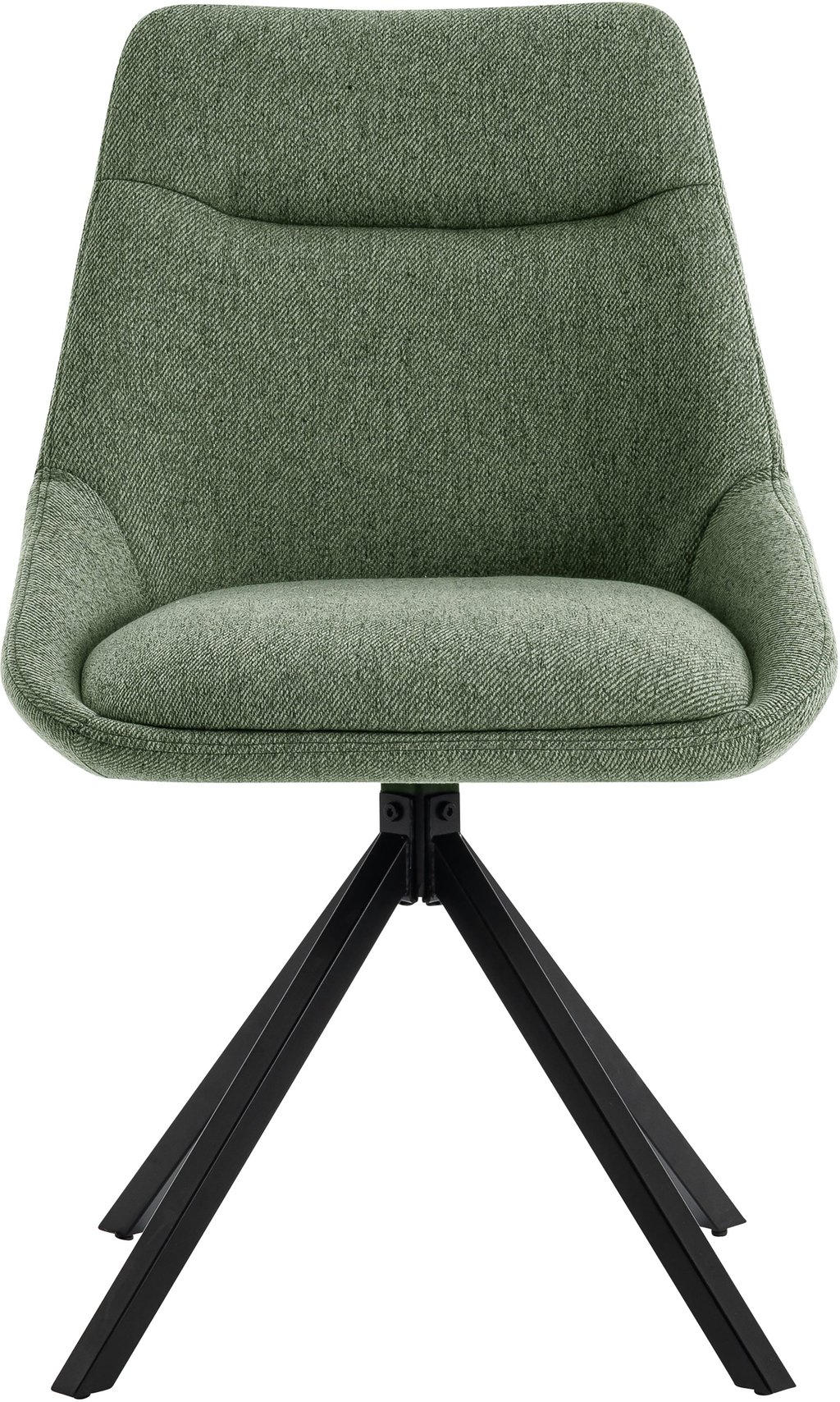 North Collection Everly ruokapöydän tuoli vihreä (Kiinteä Star-jalka): Tyylikäs vihreä ruokatuoli, jossa metallijalka ja pehmeä verhoilu. Erinomainen valinta moderniin ruokailutilaan tai keittiöön.