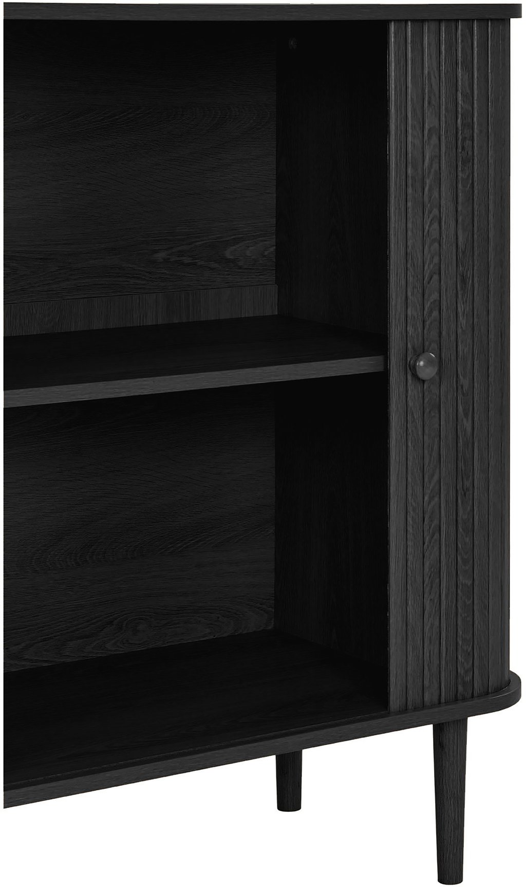 House Nordic senkki, 2 ovea, musta, 80x40x87 cm