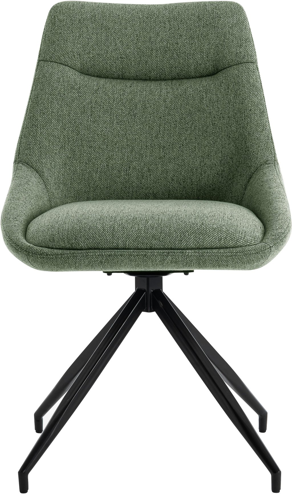 North Collection Everly ruokapöydän tuoli vihreä ( Pyörivä Spider-jalka): Tyylikäs vihreä ruokatuoli, jossa metallijalka ja verhoilu, täydellinen ruokapöydän pariksi. Sopii moderniin ruokailutilaan.