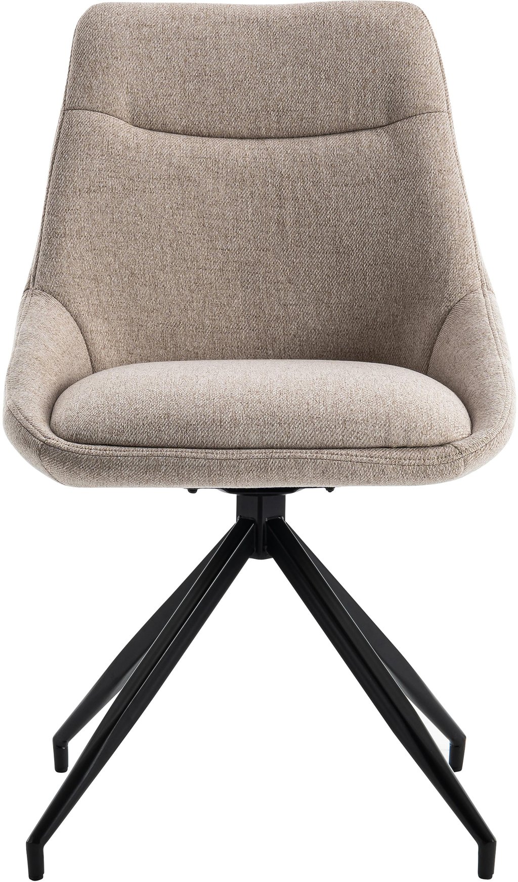 North Collection Everly ruokapöydän tuoli hiekka (Pyörivä Spider-jalka): Tyylikäs hiekansävyinen ruokatuoli, jossa moderni metallijalka. Ihanteellinen parin ruokailupöytään, lisää tyyliä ruokailutilaan.