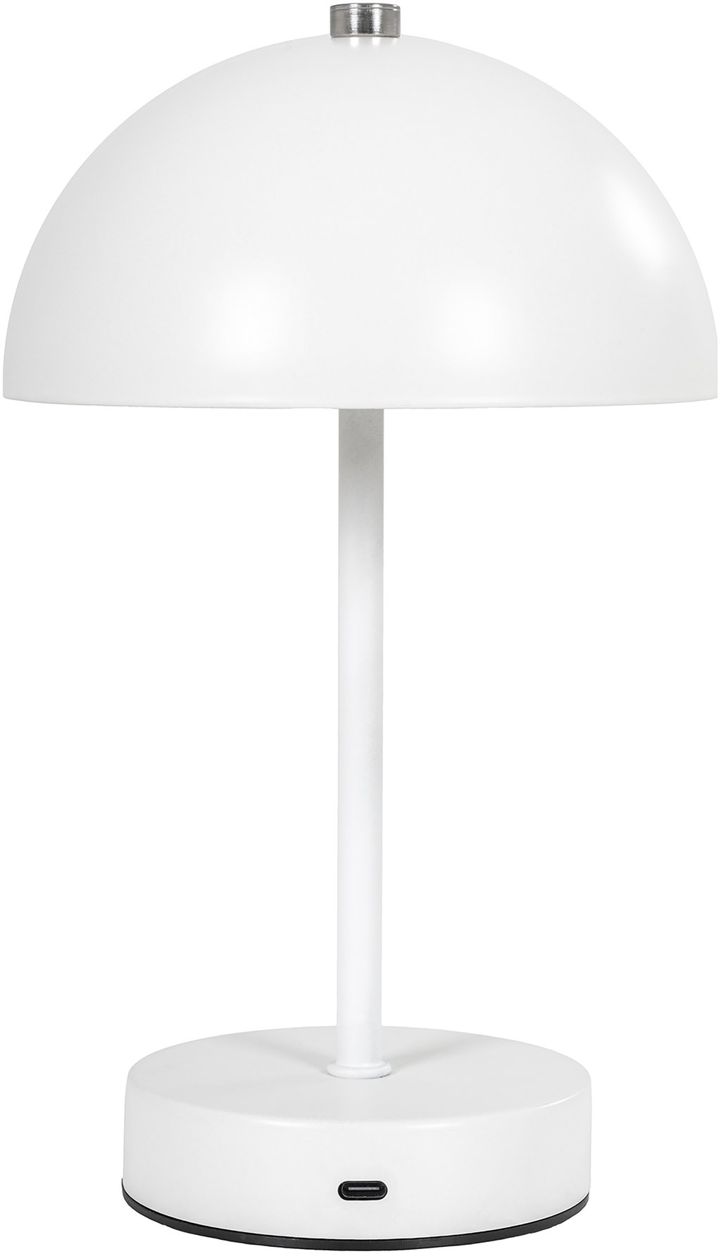 House Nordic Holt LED-pöytävalaisin ladattava, valkoinen/teräs