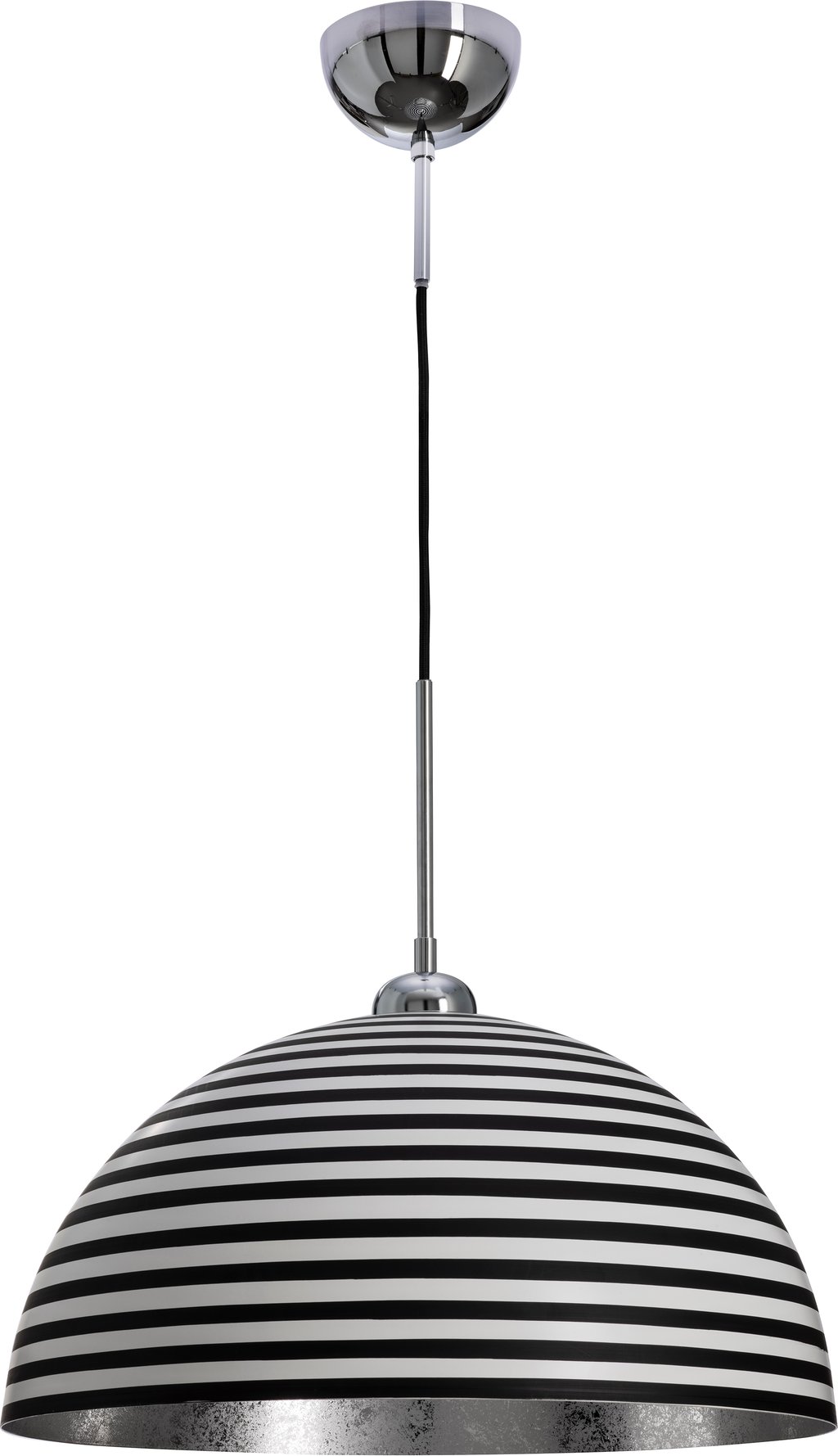 Stripe ø45 riippuvalaisin mattamusta/valkoinen