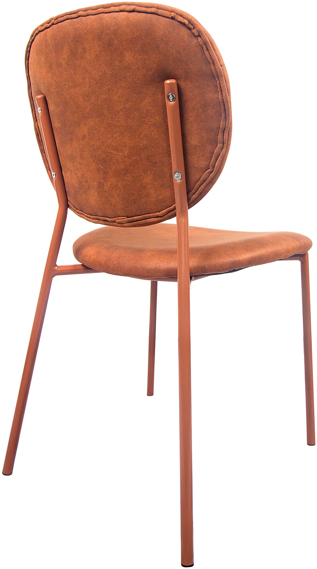 Saga ruokapöydän tuoli, ruskea metallirunko / ruskea kangas