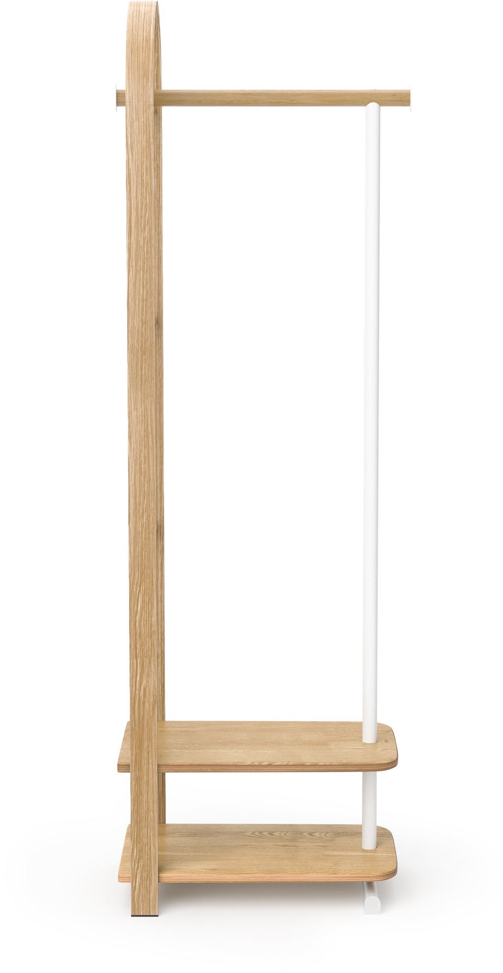 Umbra Bellwood vaaterekki 39x44x168 cm valkoinen/luonnonväri