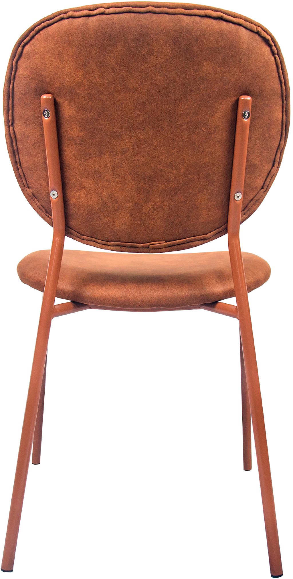 Saga ruokapöydän tuoli, ruskea metallirunko / ruskea kangas