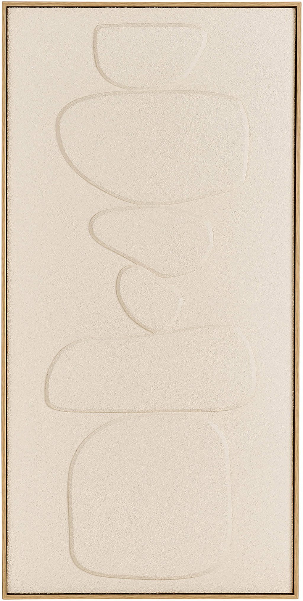 House Nordic kohokuvioitu taulu, beige, nro 1, 60x120 cm