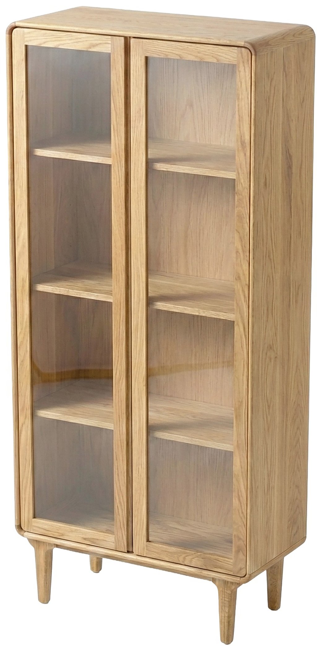 Bacoli vitriini 190 cm, natural tammi (viilu)
