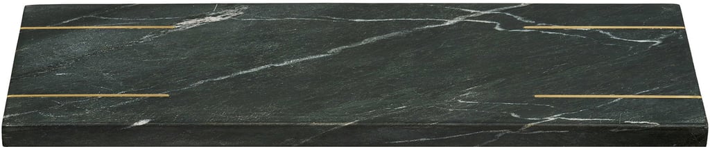 House Nordic tarjotin, marmori, musta/messinki, 38x12,5 cm
