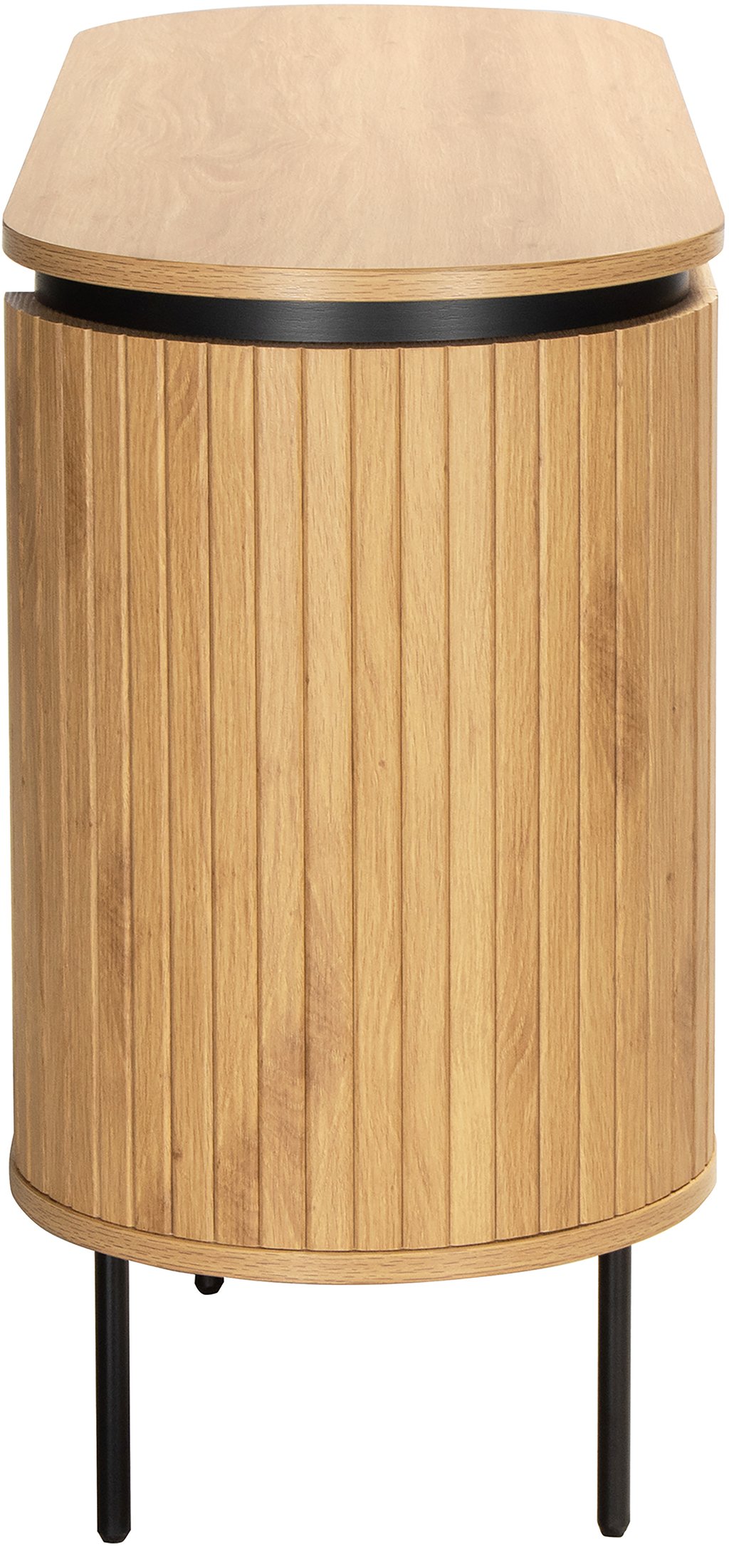 Taika senkki 120x40x76cm, tammen värinen melamiini​ / mustat jalat