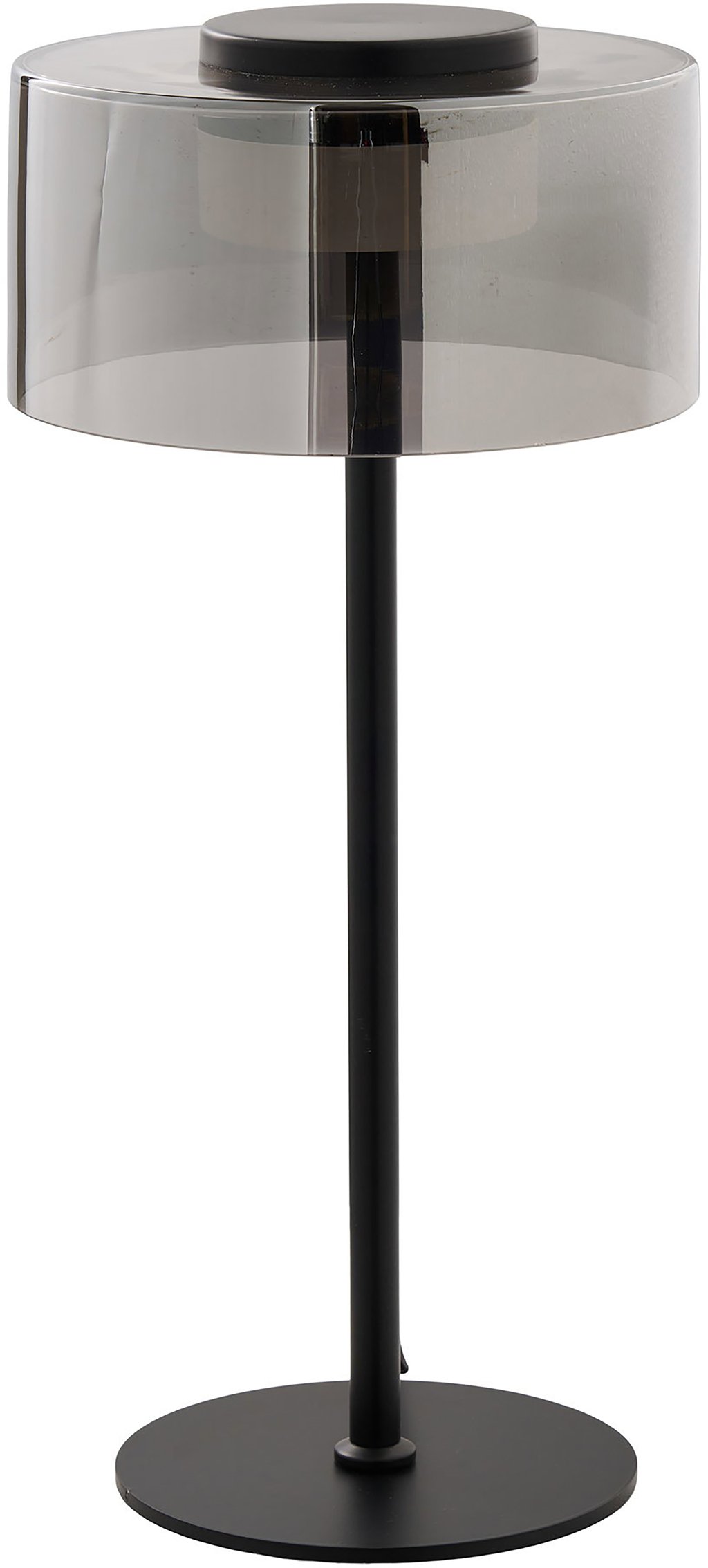 House Nordic led-pöytävalaisin, lasi/musta
