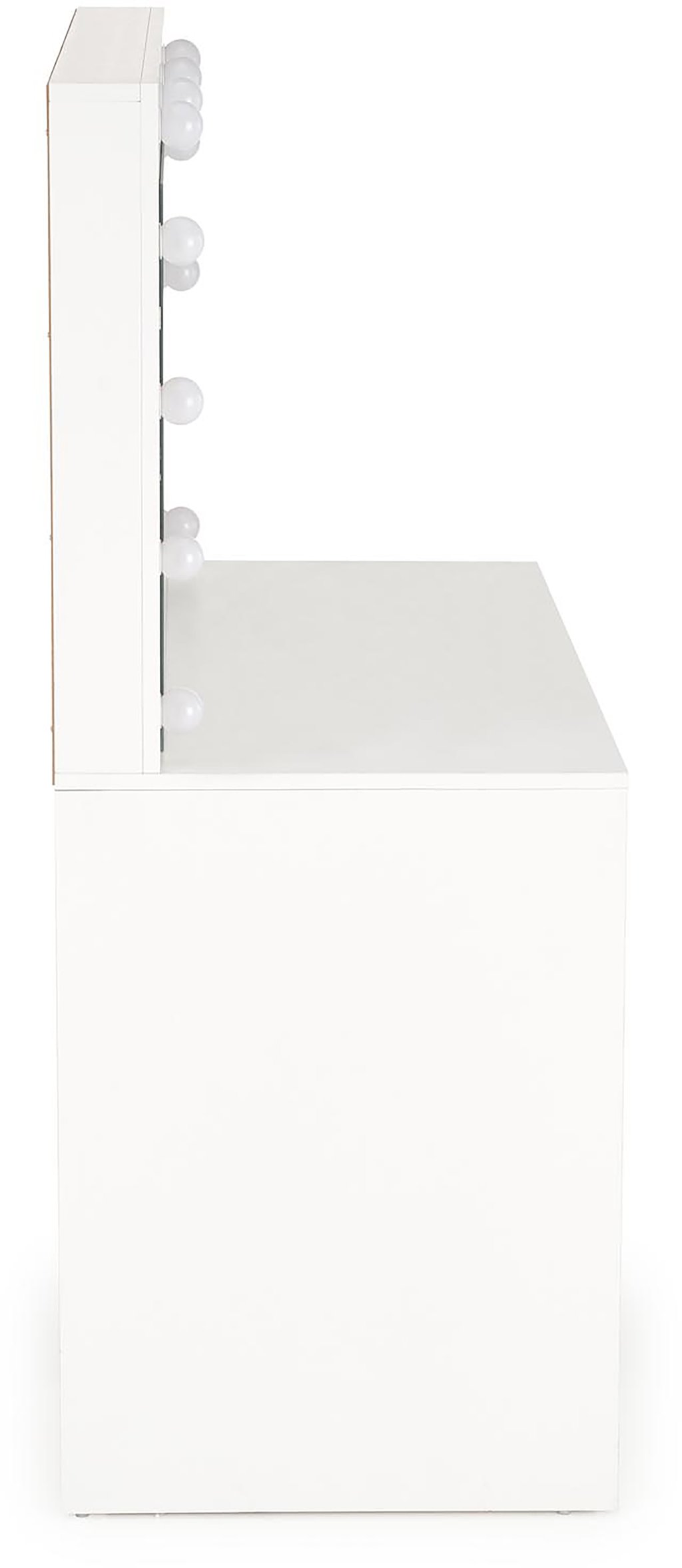 Hollywood kampauspöytä XL, valkoinen