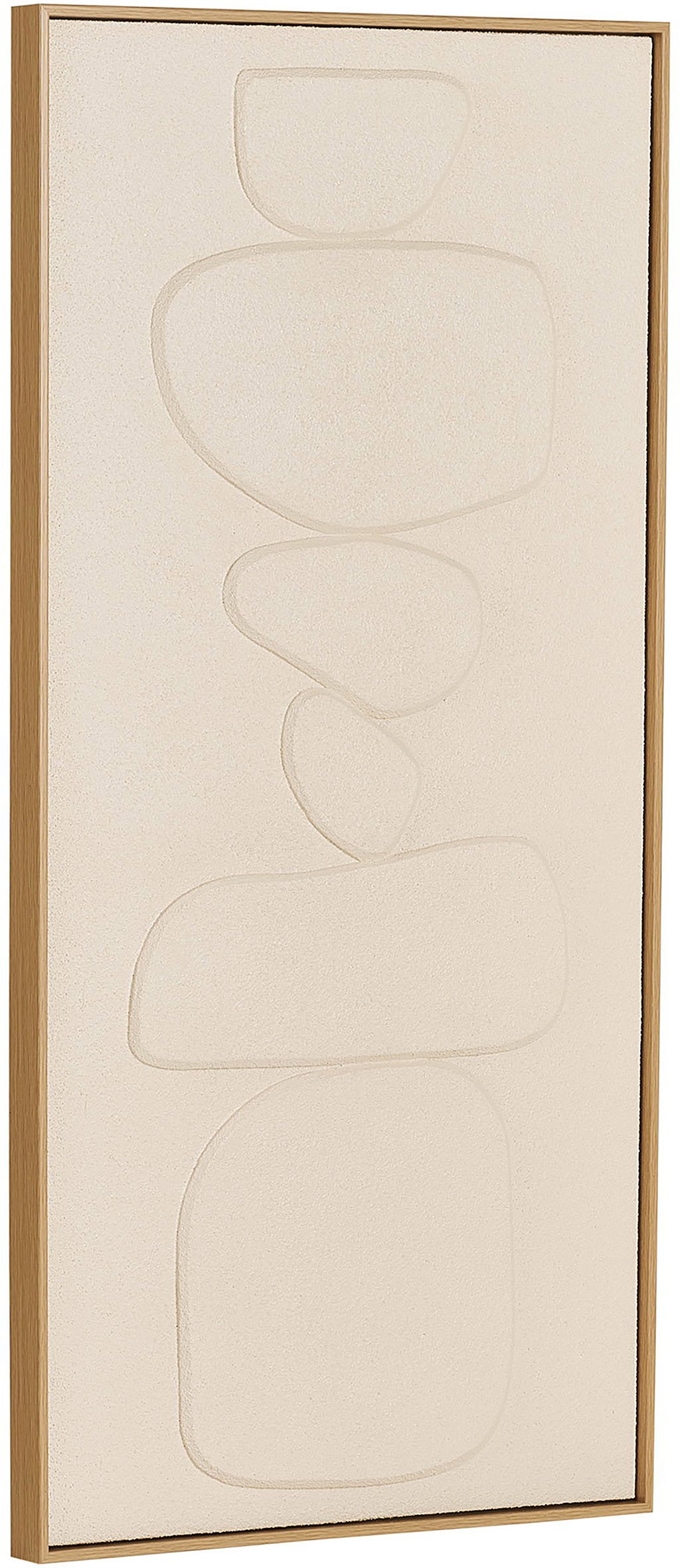 House Nordic kohokuvioitu taulu, beige, nro 1, 60x120 cm