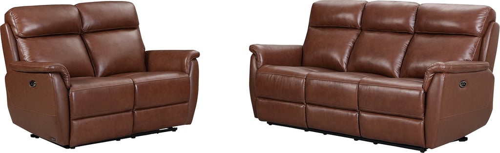 Loungea Colorado sohvakalusto 3+2 ruskea nahka/kn