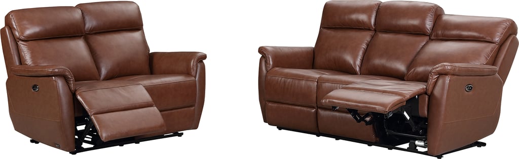 Loungea Colorado sohvakalusto 3+2 ruskea nahka/kn